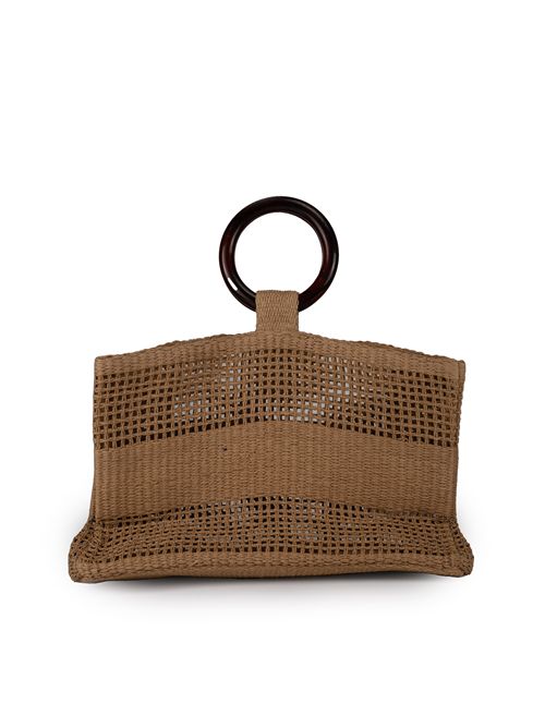 Borsa a mano Fiona Ring in paglia Mc2 Saint Barth | FIONA RING01568H STRAW 1218 EMB
